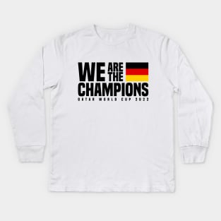 Qatar World Cup Champions 2022 - Germany Kids Long Sleeve T-Shirt